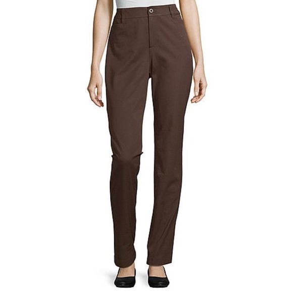St. John's Bay Pants - St. John's Bay - Classsic Fit Bronwn Pants